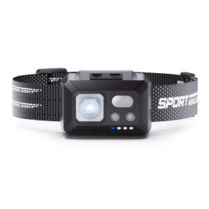 Tebool wbhCg Type-C[d e1800mAh Px LED 1000[ UZT[@\t 5_[h ԁCg SOS_ ɂ wbhv hho 60°px ނ œK 