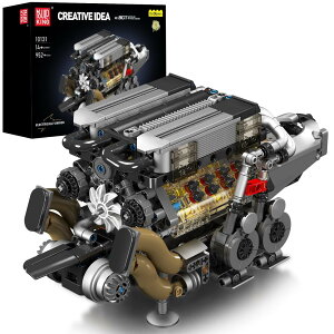 Mould King 10131 MOC eNjbN iW16j 2̖ڂɔzuꂽV8GWgݍ킹ubNLbg eNmW[ςݖ؃Lbg [^[ƃobe[{bNXt 4^[{`[W[i952