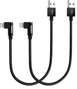 ライトニングケーブル 短い L字 iPhone 充電ケ ーブル 30CM 直角 Apple Mfi 認証 Lightningケーブル 急速充電 アイフォン充電ケーブル iPhone 14/13/12/11/Mini/Pro/Pro Max/SE 2020/XS Max/XS/XR/X/8/8 Plus