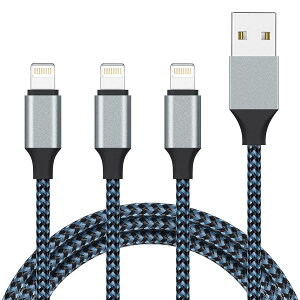 Sundix for iPhone [dP[u CgjOP[u 1M 3{Zbg Lightning P[u ACtH USB [dR[h ϋvґgiC }[d USB f[^] ϋv fh~ iPhone iPad iPod