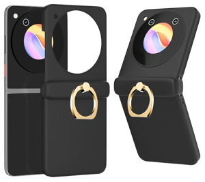 PAILAIMEN ZTE Libero Flip 5G �P�[�X �����O�t�� nubia Flip 5G �p �P�[�X �C�菝�h�~ �X�^���h�@�\ A304ZT �X�}�z�P�[�X �ϏՌ� ZTE Libero Flip ��p �J�o�[ PC libero flip �X�}�z�P�[�X �w�ʂɕی�t�B�����t�� 