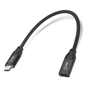Mauknci USB 3.1 Type C P[u Gen2 10Gbps 5A}[d 0.3m USB C IX to USB C X R[h rfI//f[^]ɑΉ