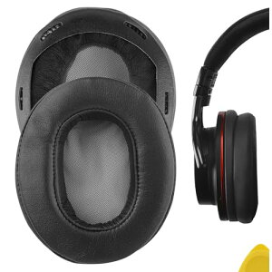 Geekria �C���[�p�b�h QuickFi �݊��� �p�b�h �\�j�[ SONY MDR-1A, MDR-1ADAC �w�b�h�z���ɑΉ� �p�b�h �C���[/�C���[�J�b�v (�v���e�C�����U�[/�u���b�N)