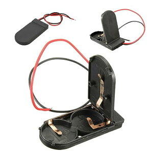 YFFSFDC CR2032�Z���{�^���P�[�X �d�r�z���_�[ 10�� �u���b�NON-OFF�X�C�b�`�t���̃P�[�X�J�o�[ ���� 2���C�� ���[�h���t�� �i 6v 2�߁j