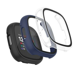 [3�p�b�N]Fitbit Versa4 �J�o�[Fitbit Sense2 �J�o�[�p�X�N���[���v���e�N�^�[�P�[�X�AFitbit Versa4/Sense2�p�\�t�g�C�菝�h�~ �h�Ռ� �����ߗ� �J�o�[ �t�B�b�g�r�b�g Versa4 �t���ی�t�B����