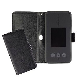 Speed Wi-Fi 5G X12 / X11 ���� ��p�݌v �P�[�X �J�o�[ �蒠 ���U�[ �t���b�v �X�g���b�v�z�[�� �݊������� �݊��i (�u���b�N)