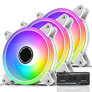 EZDIY-FAB 120mm ARGB zCgPCP[Xt@ PWM É \ t@nut 5V3s}U[{[h Aura SyncɑΉ - 3{1Zbg