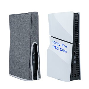 Mcbazel PS5 Slim��p �_�X�g�J�o�[ �c�� �h�o�J�o�[ �z�R�� ���h�~ ������� �E���ȒP ����h�~ �������ȒP PS5 Slim�f�B�X�N�ƃf�W�^���œK�p PS5 Pro��Ή�-�O���[