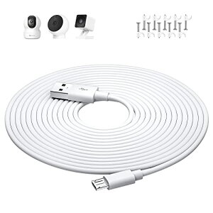 }CNusbP[u 5M micro usb dP[u hƊĎJ̋dp USB A - microB IXIX ΉATOM Cam 2/YESKAMO/Wyze Cam Pan/Nest Cam/XIAOMI/IMOU/EZVIZ/Blink/Furbo hbOJ/Arlo