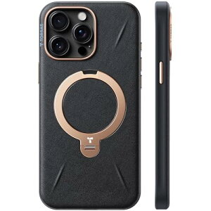 �y�V���o���U�[�E�X�L���^�b�`�zTORRAS iPhone 15 Pro �p �P�[�X �v 360°��]�X�^���h �c���� �����O �}�O�l�b�g���� MagSafe ���C�����X�[�d �ČR�K�i�ϏՌ� �w��h�~ ���ϖh�~ Ostand Q3 ���U�[�g�[��