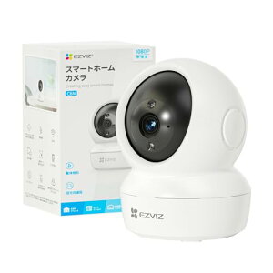 EZVIZ �y�b�g�J���� �����J���� ���� 1080p 360°��U��i����340°/����55°�j AI�����ǔ� �i�C�g�r�W����10m �o�����ʘb �}�C�N�t�� �h�ƃJ���� 2.4GHz iPhone/Android ������� �L�E�� �Ď� �^�� microSD25