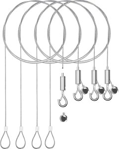 MYCOLO �s�N�`���[���[�����C���[ �t�b�N ����� ���� ���a1mm ���C���[�t�b�N �X�e�����X�� ���������\ �z�� �G�� �ʐ^ ���v �݂艺�� �p (1mm X 0.5m - 4�{�Z�b�g)