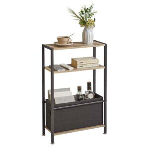 Aibiju �T�C�h�x�b�h �e�[�u�� �T�C�h�e�[�u�� �X���� �z�������o���t�� ���� ���b�N �I�[�v���V�F���t �I�������߉\ �R���\�[���e�[�u�� ���փ��b�N ��43×���s18×����66cm ���C�g�O���[ YD-TM