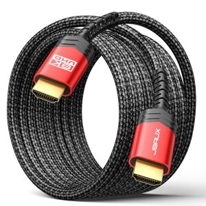JSAUX 8K HDMI �P�[�u�� 3M HDMI2.1�K�i 48Gbps HDMI �E���g���n�C�X�s�[�h 4K 120Hz 144Hz 8K 60Hz Switch �e���r�ڑ��P�[�u���AHDMI �P�[�u�� 2.1 PS5/PS4/3/Xbox/Apple TV/�t�@�C���[TV�ƌ݊���������܂�