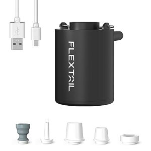 FLEXTAILGEAR TINY PUMP 2024 �g�ю��G�A�[�|���v �Ōy�ʃ|���v �d���|���v 3.5Kpa TYPE-C�[�d�� ��C����E��C���� �v�[���p ������ �^��� �L�����v �C���t���[�^�u���Ƌ�i�u���b�N�j