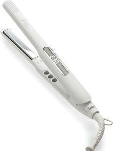 SALONMOON �w�A�A�C���� �X�g���[�g 15mm 2WAY �����N�� �_�u���}�C�i�X�C�I�� 80�`230�� �f�W�^���\�� �C�O �~���[�`�^�j�E���v���[�g �X�g���[�g�A�C���� �l�C (�z���C�g) �T�������[�� AM15WT