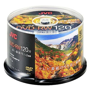�r�N�^�[(VICTOR) JVC ����Ԃ��^��p DVD-RW 120�� 1-2�{�� 50�� �z���C�g�f�B�X�N VHW12NP50SC2