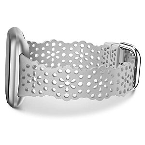 Fitbit Versa3/4 �o���h Fitbit Sense /Sense2 �o���h TOYOUTHS �V���R���� �p �x���g �X�|�[�c ����Ȃ� ���[�X�͗l ���킢�� for �t�B�b�g�r�b�g versa 3 �o���h/Fitbit Sense �o���h ���f�B�[�X �T�C�Y�����\