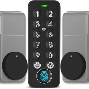 �y�V�o�� 3 in1�zFor SwitchBot �X�}�[�g���b�N �v�� �P�[�X(2���Z�b�g) �Փ˖h�~ �w��F�؃p�b�h �P�[�X �J�o�[ �S�ʕی� ��t�J���^�� �h�� �ϏՌ� �ϋv�� �L�Y�h�~ SwitchBot Lock Pro with Keypad Touch �p