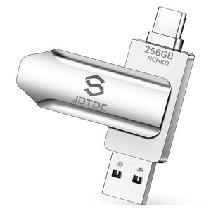 JSL JDTDC 256GB Type-C USB������ 256GB�biPhone 16/15/14 �ʐ^�E�f�[�^�o�b�N�A�b�v�b�O�t���X�g���[�W�b�Z�L�����e�B�@�\�t���bUSB-C�������b�^�C�vC �X�}�z�ʐ^�ۑ��������[�������ł΂��b�����f�[�^