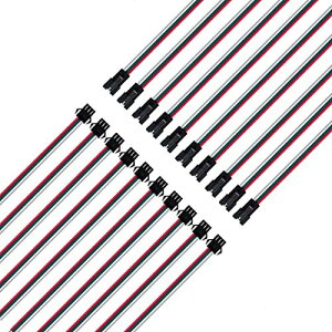 BTF-LIGHTING 3�s�� SM JST �R�l�N�^�[ 15cm 22awg ���C���P�[�u�� 10���X-10�I�X WS2812B WS2811 SK6812�Ȃ�LED�e�[�v���C�g�p