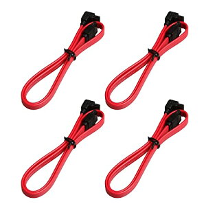 SATA 3�P�[�u�� �V���A���P�[�u�� 4�{�Z�b�g (��L�^) �V���A��ATA3�P�[�u�� ���������h�~ �n�[�h�f�B�X�N/���w�h���C�u �œK ���b�`�t 50cm ���� 6Gbps HDD SSD S-ATA III �f�[�^ �R�[�h (L�^���b�h)