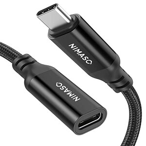 NIMASO USB Type C �����P�[�u�� 1m usb-c ���� USB 3.1 Gen2(10Gbps) �����f�[�^�]�� 5A�}���[�d �^�C�vC �����R�[�h usb-c �ϊ� iPad mini6 (2021)�AiPad Pro�AMacbookAir�ANintendo Switch�Ȃǂƌ݊��������� NCA20G97