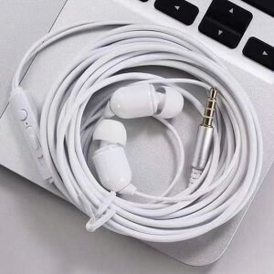 HISAENRT 3.5mm�L���C���z�� 3���[�g�������R�[�h�C���t�H�� �d�ቹ �J�i���^ �}�C�N�t�� �y�� �ϋv 3m�����O�R�[�h TV�e���r�p �X�}�z/�^�u���b�g/MP3/iPhone Android (��)