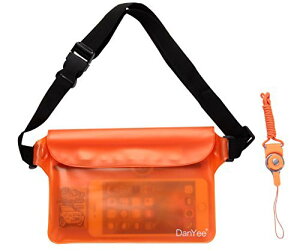 DanYee �h���|�[�` ���S�h���P�[�X �y2�Z�b�g�z IPX8�擾�ς� 3�d�`���b�N PVC�f�� �C���� �v�[�� �ނ� �o�C�N �E�G�X�g�o�b�O �g�� (�I�����W)