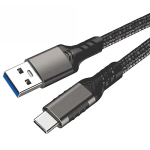 USB-A to USB-C �P�[�u�� USB Type C�P�[�u���y10Gbps�f�[�^�]�� 60W�}���[�d�z USB3.2 Gen2�W�� ���ϋv�i�C�����҂� Nintendo Switch�AXperia�AAQUOS�AGalaxy�APixel��Type-c�@��(1.5m)