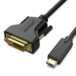 BENFEI 1.8m USB Type C - DVI �P�[�u�� 1080p Full HD �^�C�vC to DVI �ϊ��A�_�v�^ Thunderbolt 3/4 �݊� USB C - DVI �P�[�u�� iPhone 15 Pro/Max, MacBook Pro/Air 2023, iPad Pro, iMac, S23, XPS 17 �ȂǂɁc
