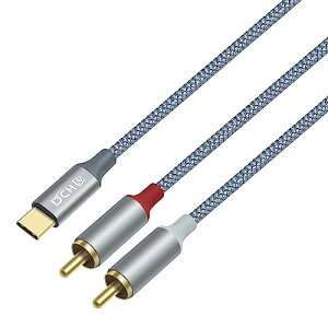 DCHAV USB C to 2RCA �ϊ� �I�[�f�B�I�P�[�u�� 1.2m Y�^ ���� ��/�� DAC�`�b�v���� USB Type-C �I�[�f�B�I�P�[�u�� �i�C�����҂� �X�}�z �^�u���b�g �m�[�g�p�\�R���Ȃ�USB�^�C�vC�@��