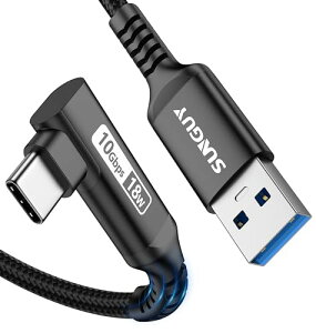 SUNGUY USB Type C �P�[�u�� L�� 0.5M USB3.1 Gen2 10Gbps �f�[�^�]�� �^�C�v c �P�[�u��USB-A to USB-C 3A�����[�d Android Auto �i�C�����҂� ���ϋv�� Galaxy S22 Ultra/iPad Pro/iPad air/Sony Xperia/Yoga���̑�USB-C�@�� 50cm