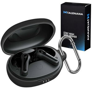 TALENANA for Anker Soundcore Life P2 Mini�P�[�X �V���R�[�� �ی�J�o�[ �ϏՌ� �h�� �h�o �L�Y�h�~ �����[�d�\ �S�ʕی�P�[�X �C���z�� �J���r�i�t�� Anker Soundcore Life P2 Mini (�u���b�N)