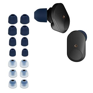 kwmobile 14x �C���[�`�b�v Sony WF-1000XM3 / WF-1000XM4 / WF-1000XM5 �C���[�s�[�X - �p 4�̃T�C�Y �Z�b�g - �V���R�� �C���z���L���b�v