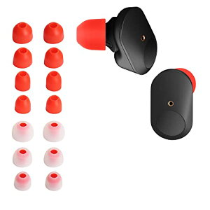 kwmobile 14x �C���[�`�b�v Sony WF-1000XM3 / WF-1000XM4 / WF-1000XM5 �C���[�s�[�X - �p 4�̃T�C�Y �Z�b�g - �V���R�� �C���z���L���b�v