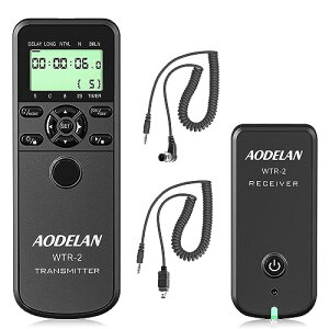 AODELAN WTR2 ���C�����X �V���b�^�[ �^�C�}�[ �����R�� Nikon Z6 Z7 Coolpix P1000 D850 D810 D700 D4 D5 D4s D3100 D5000 D7200 D600 D610 D750 D3200 D3300; �u�� MC-DC2 MC-36�p Nikon�p