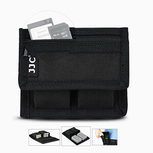 JJC �o�b�e���[�P�[�X �|�[�` SD/XQD/CF �J�[�h���[�o�b�O Sony NP-FW50 NP-F550 NP-FZ100 Canon LP-E6 LP-E8 LP-E10 LP-E12 LP-E17 Nikon EN-EL14 EN-EL15 Fuji NP-W126 �P3�d�r �P4�d�r 18650 �o�b�e���[ ��