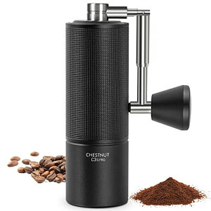 TIMEMORE �V �S���� �R�[�q�[�~�� �蓮 �^�C�����A C3S PRO ��҂� �R�[�q�[ �~�� �܂��ݎ��n���h�� �X�e�����X�P �i�K�e�������\ �ȗ͐� �����^�т₷�� - NEW C3S PRO, �u���b�N