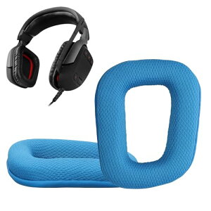kwmobile 2x �w�b�h�z���J�o�[ Logitech G430 / G35 / G930 / F450 �p�C���[�p�b�h - �N�b�V���� PU���U�[ �F