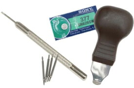 【リトルマジック】バネ棒+バネ棒外し工具+裏蓋開け工具+電池