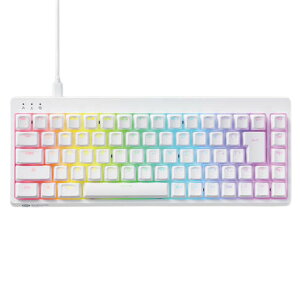 �G���R�� �Q�[�~���O�L�[�{�[�h V custom VK600A �L�� ���E�� ���C���A�i���O���m�X�C�b�`���� �e���L�[���X 65���T�C�Y ���{��z�� �z���C�g ELECOM