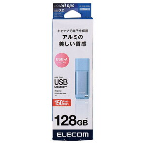 �G���R�� USB������ 128GB USB3.2(Gen1)�Ή� �u���b�N MF-RCU3128GBK | �u���[ MF-RCU3128GBU | �S�[���h MF-RCU3128GGD �L���b�v�� �A���~�f�� ELECOM