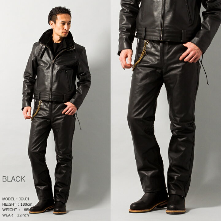 楽天市場 Liugoo Leathers 本革 レギュラーフィットレザーパンツ 着脱インナー仕様 メンズ リューグーレザーズ Sp02d 革パンツ 皮パンツ バイカーパンツ 本皮ズボン ボトムス ライディング モーターサイクル ストレート ブーツカット シンサレート Ap レザージャケット