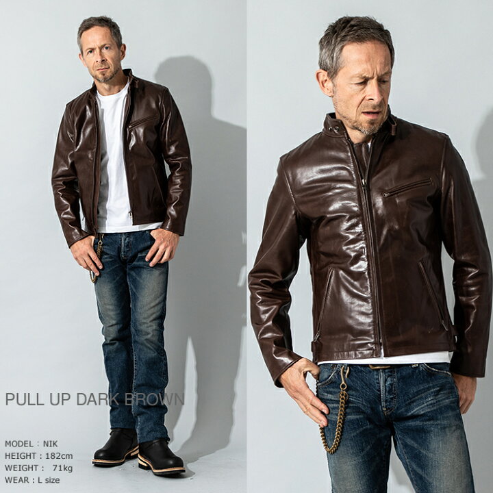 楽天市場】【30%OFFクーポン】Liugoo Leathers 本革 シングル 