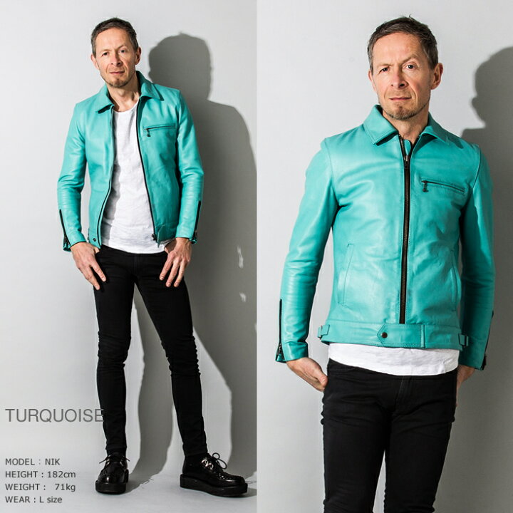 楽天市場】Liugoo Leathers 本革 UK襟付きシングルライダース 