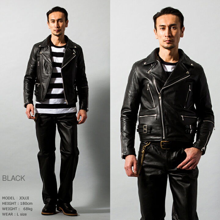 楽天市場 Horn Works 本革 Ukダブルライダースジャケット メンズ ホーンワークス 3547 レザージャケット ライトニング 革ジャン 皮ジャン 本皮ジャンパー ライディング シングルライダース ブルゾン 海外発送可 レザージャケットのリューグー