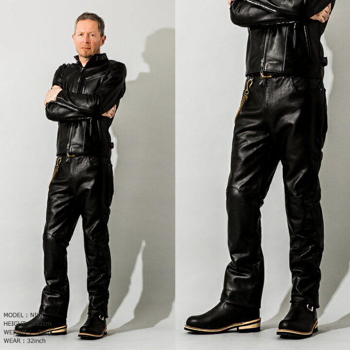 楽天市場】Liugoo Leathers 本革 メッシュレザーパンツ レギュラー 