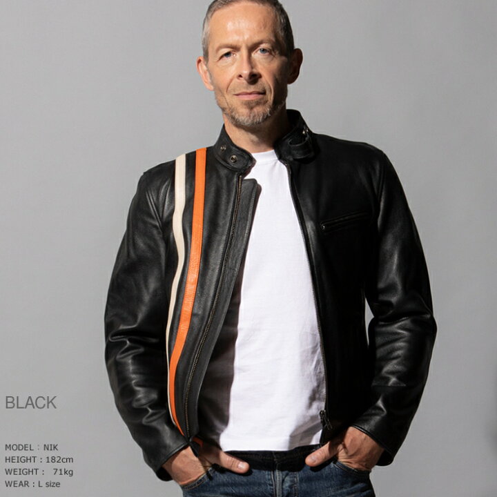 楽天市場】Liugoo Leathers 本革 プロテクター付シングルライダース  