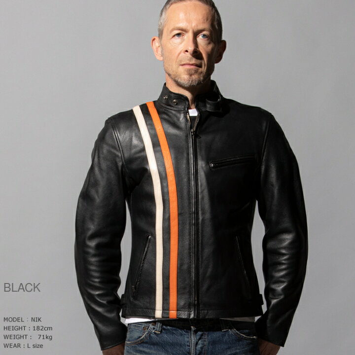 楽天市場】Liugoo Leathers 本革 プロテクター付シングルライダース 